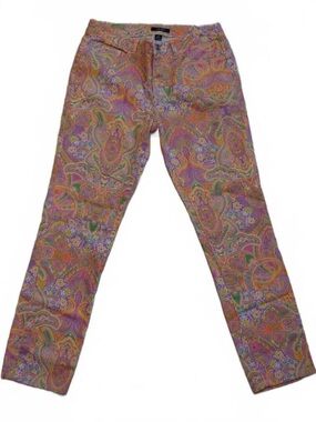 Chaps Vintage Paisley Boho Pants size 8